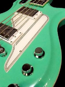 Airline Map Bass - Seafoam Green - Left Handed