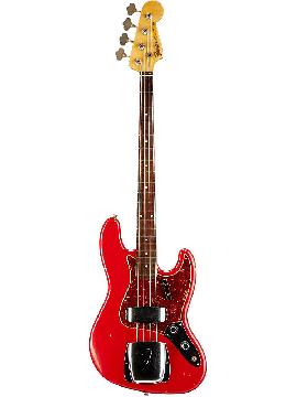 Fender Custom Shop 1960 Jazz Bass Relic Electric Bass Guitar Dakota Red