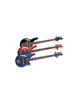 Music Man Bongo 5-String Bass with 2 Humbucker Pickups Blue Pearl