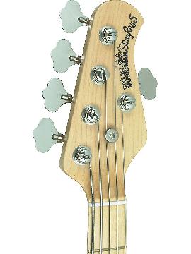 Music Man StingRay 5 5-String Bass Guitar Pearl Blue Maple Fretboard