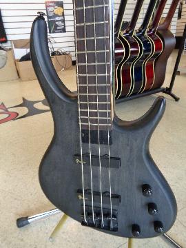 Toby Deluxe Iv 4 String Active Bass Guitar by Tobias Transparent Black Mod Board